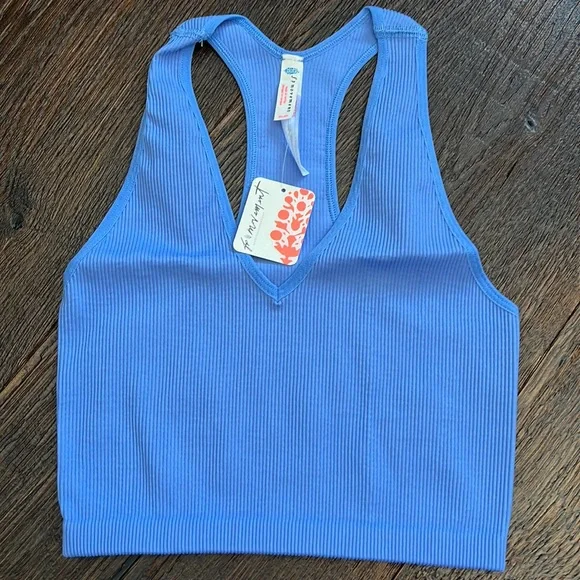 49. Free People Movement Free Throw Crop - Vintage Blue - Picture 5 of 11